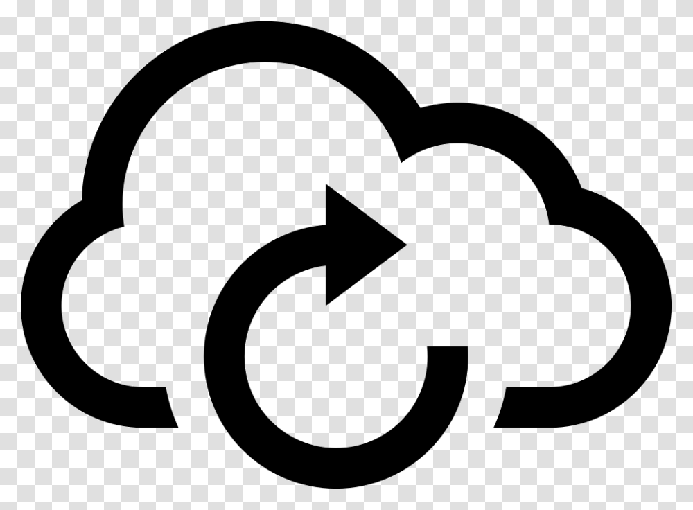 Update Cloud Rain Cloud Icon, Sign, Recycling Symbol, Logo Transparent Png