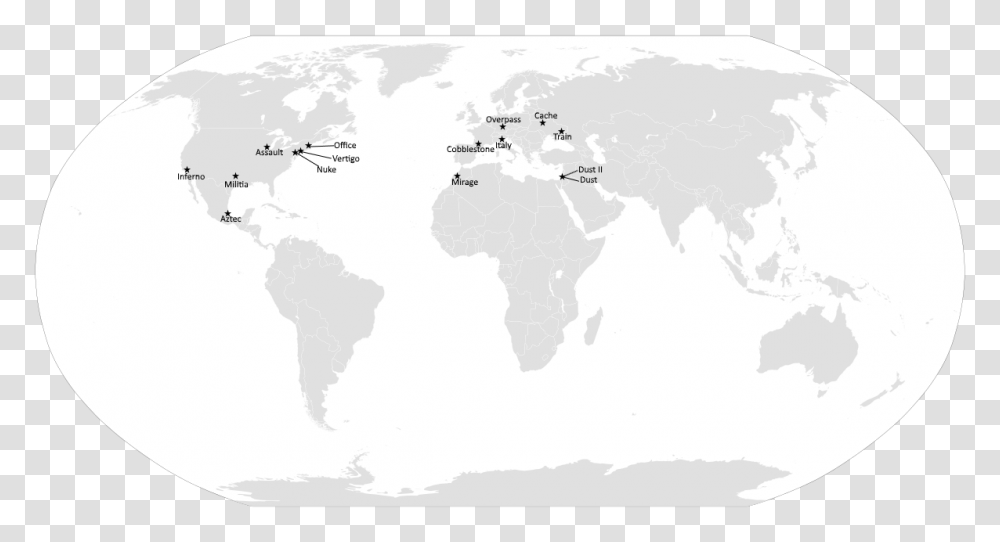 Updated Map Of Where Cs Go Maps Are Located In Real Life, Diagram, Plot, Atlas Transparent Png