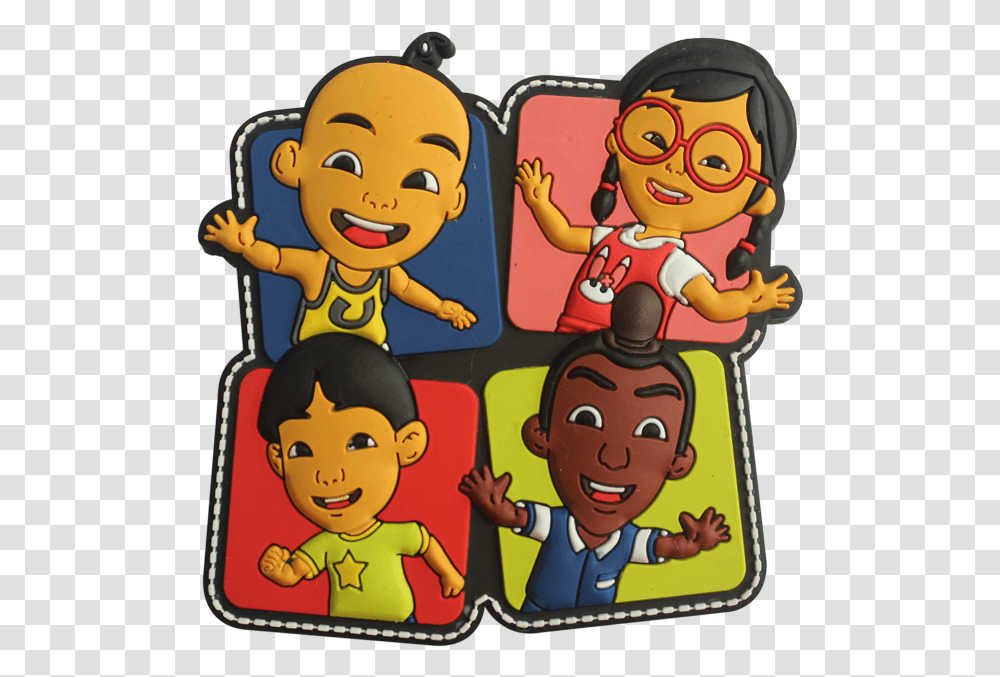 Upin Ipin Jacket, Person, Advertisement, Label, Collage Transparent Png