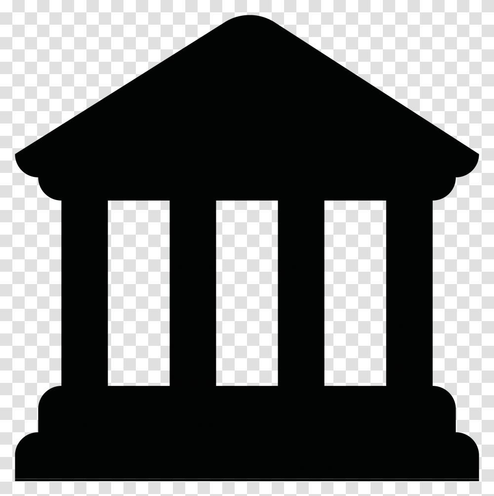 Upload Bank Icons Bank 16 Bank Icon White, Building, Housing, Outdoors, House Transparent Png