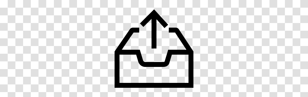 Upload Box Icon Outline, Gray, World Of Warcraft Transparent Png