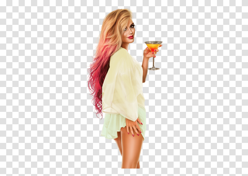Upload Stars 12cheers On This New Daygirl Tubes Femme Cocktail, Clothing, Person, Dress, Glass Transparent Png