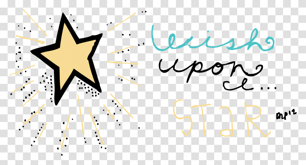 Upon A Star Wish Upon A Star Wednesday, Handwriting Transparent Png