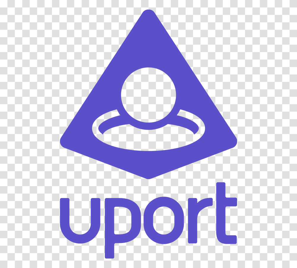 Uport Logo, Triangle, Label Transparent Png