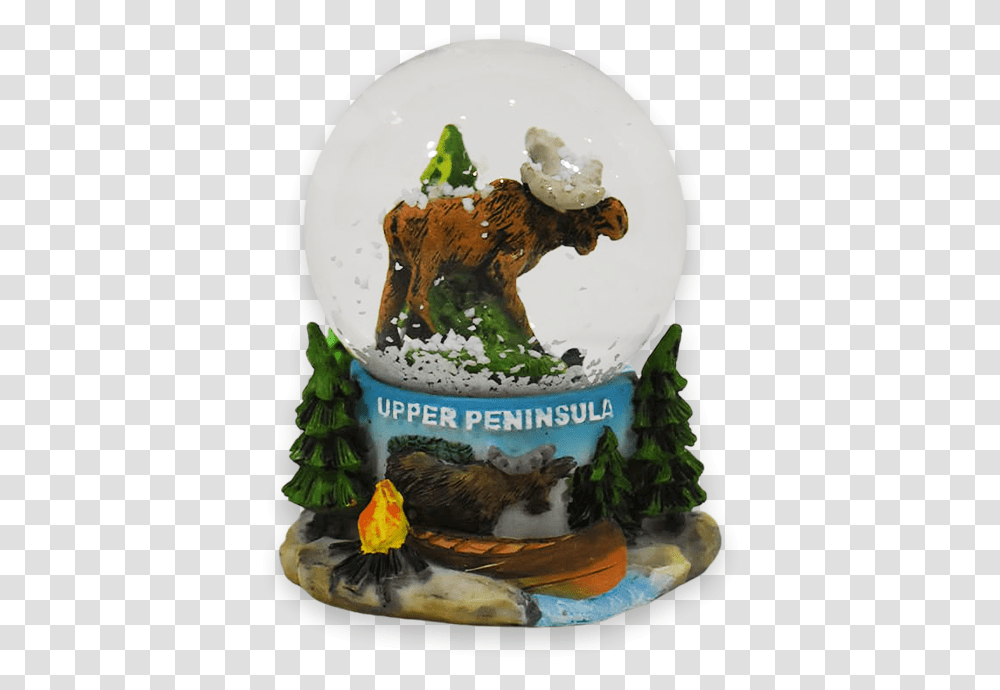 Upper Peninsula Snow Globe Fictional Character, Dessert, Food, Cream, Meal Transparent Png