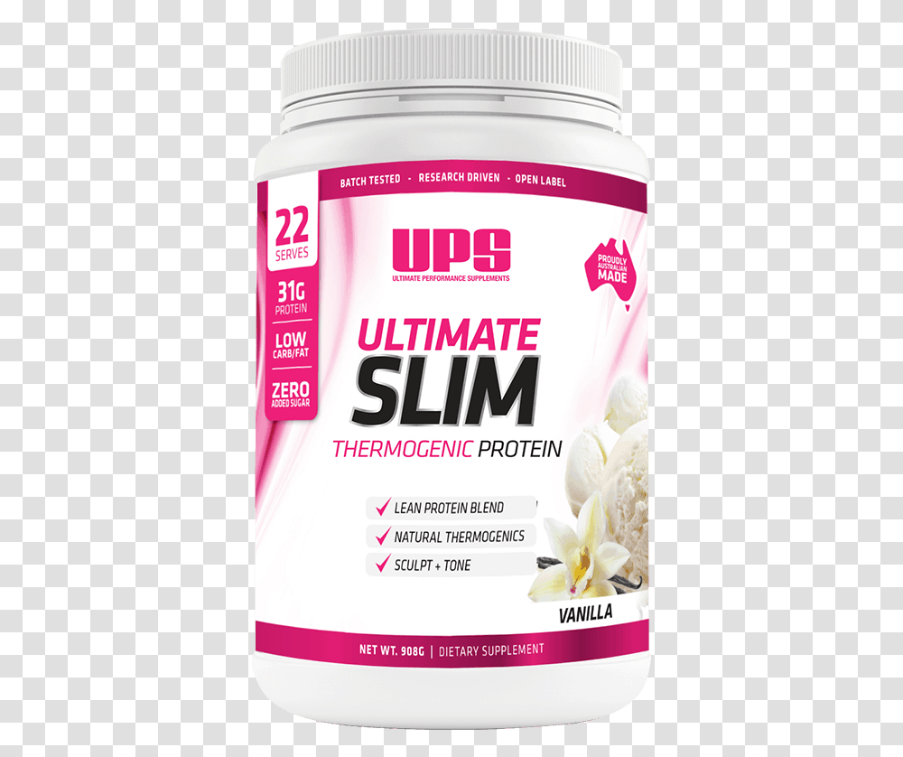 Ups Slim Protein 1kg Vanilla Weight Loss Shakes Stimulant, Flyer, Poster, Paper, Advertisement Transparent Png