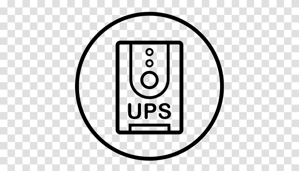 Ups Standby Power Supply Linear Simple Icon With And Vector, Gray, World Of Warcraft Transparent Png