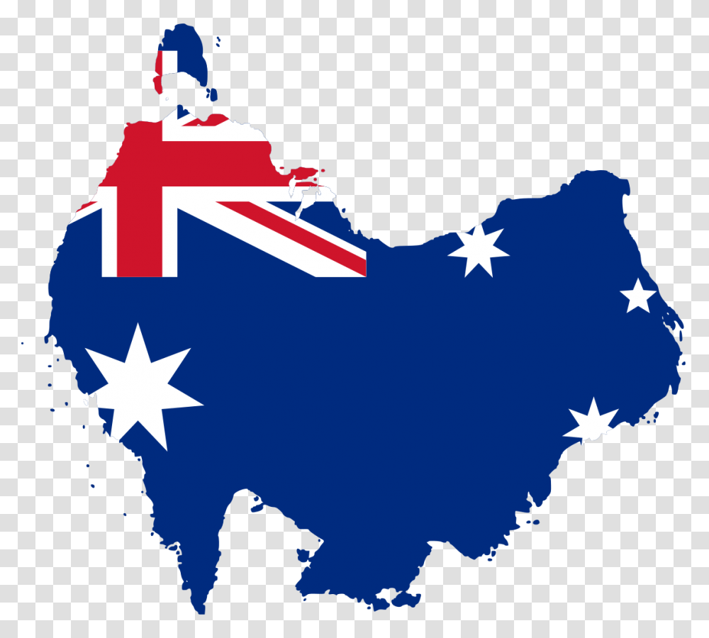 Upside Down Australia Flag Map Australia Day 26th Jan, Poster, Advertisement, Star Symbol Transparent Png