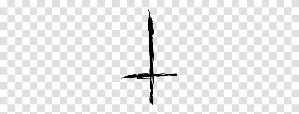Upside Down Cross Black, Nature, Outdoors, Astronomy, Outer Space Transparent Png