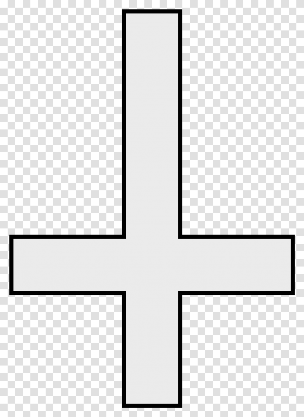 Upside Down Cross, Rug, Crucifix Transparent Png