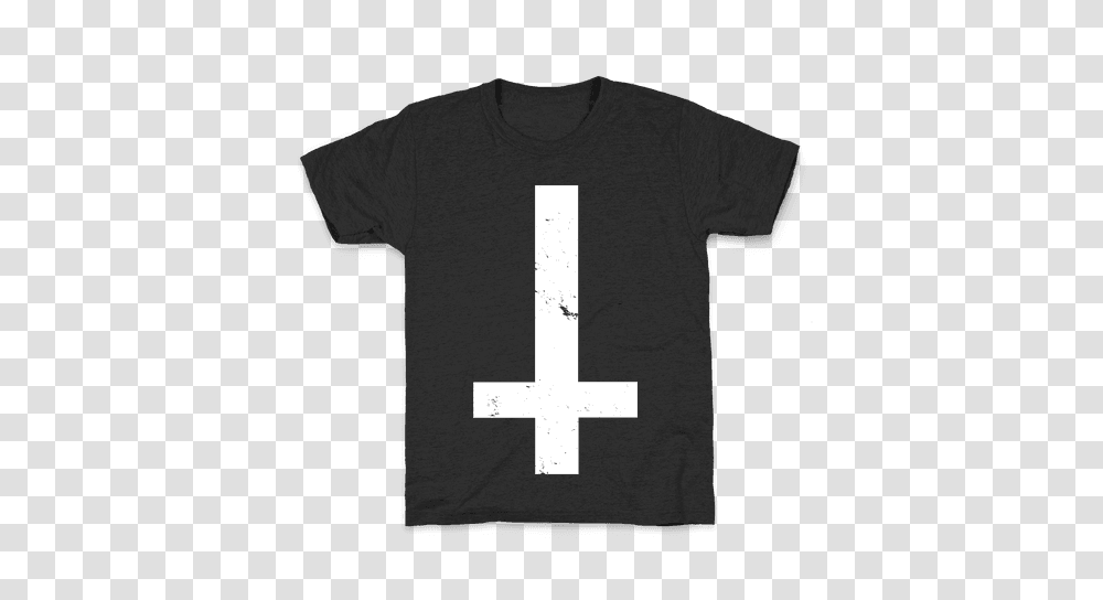 Upside Down Cross T Shirts Lookhuman, Apparel, T-Shirt Transparent Png