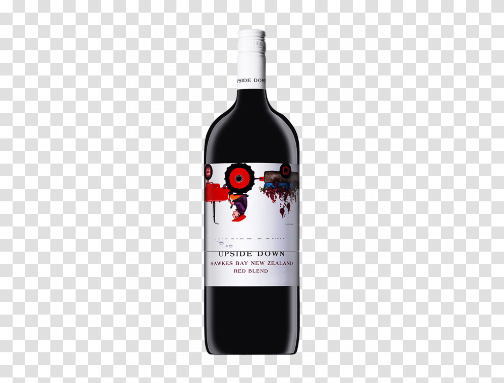 Upside Down Magnum 1 Red Wine, Alcohol, Beverage, Drink, Bottle Transparent Png