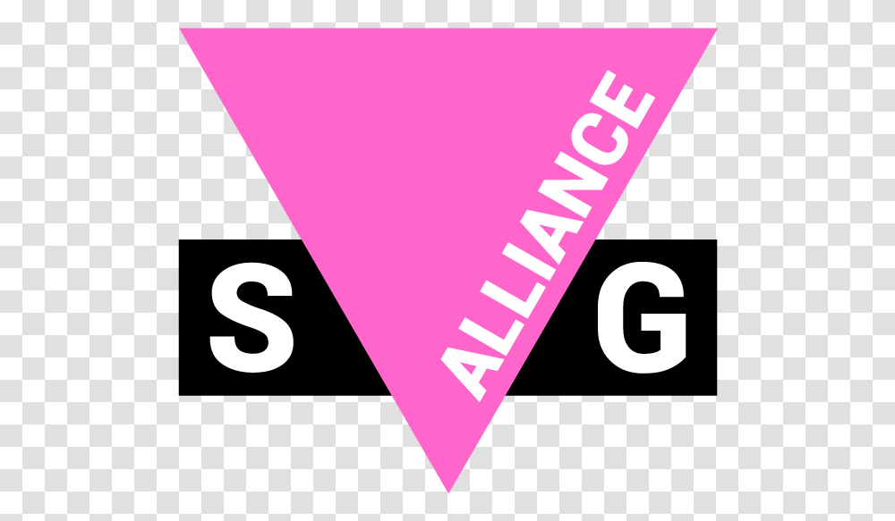 Upside Down Pink Triangle With Black Bar Across The Graphic Design, Label, Number Transparent Png
