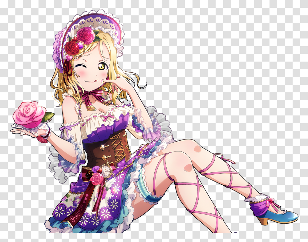 Ur Ohara Mari First Pair Photo Bitter & Sweet Cards Love Live All Star, Clothing, Dance Pose, Leisure Activities, Person Transparent Png