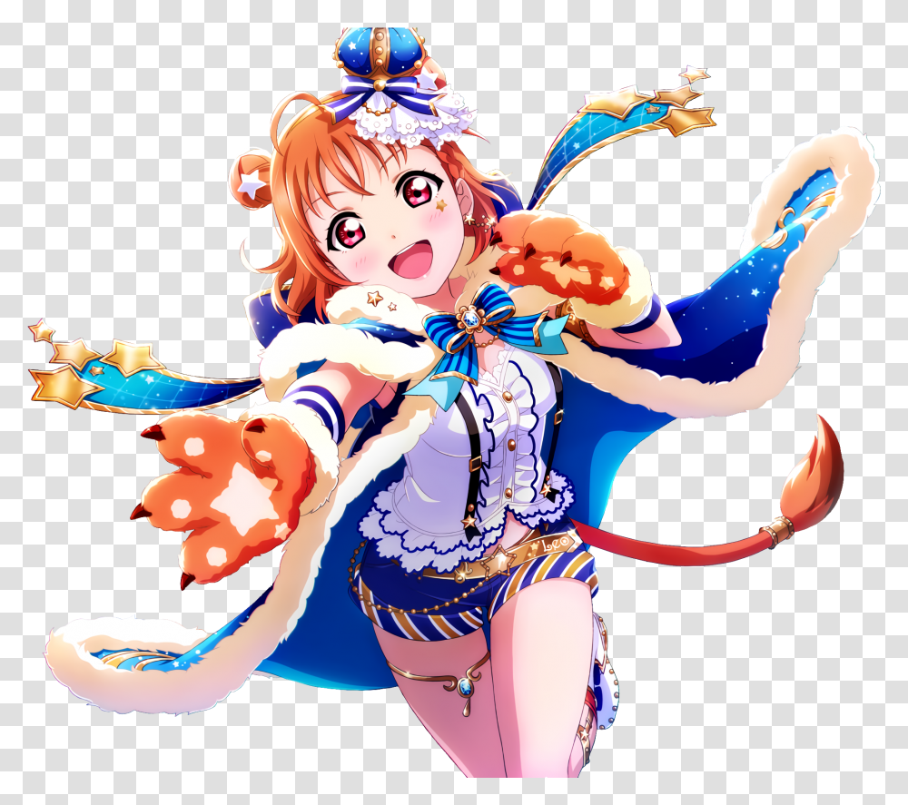 Ur Takami Chika Surrounded By Shooting Stars Leo Star Leo Star Bright Chika, Person, Graphics, Art, Leisure Activities Transparent Png