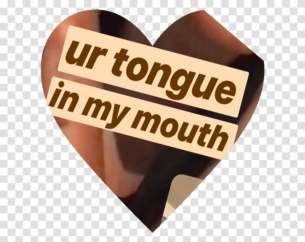 Ur Tongue In My Mouth Poster, Label, Word, Plectrum Transparent Png
