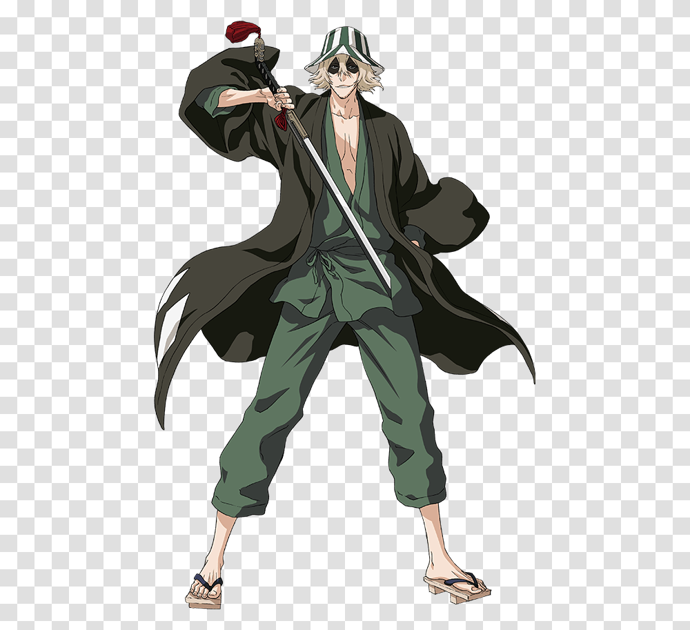Urahara Kitsuke Bleach Characters Anime Characters Anime Character Full Body, Ninja, Person, Human, Duel Transparent Png