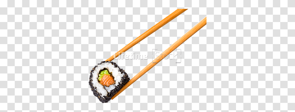 Uramaki Sushi Roll Held, Food, Shovel, Tool Transparent Png