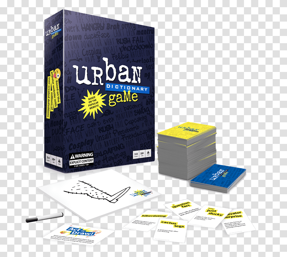 Urban Dictionary The Game, Advertisement, Flyer, Poster, Paper Transparent Png
