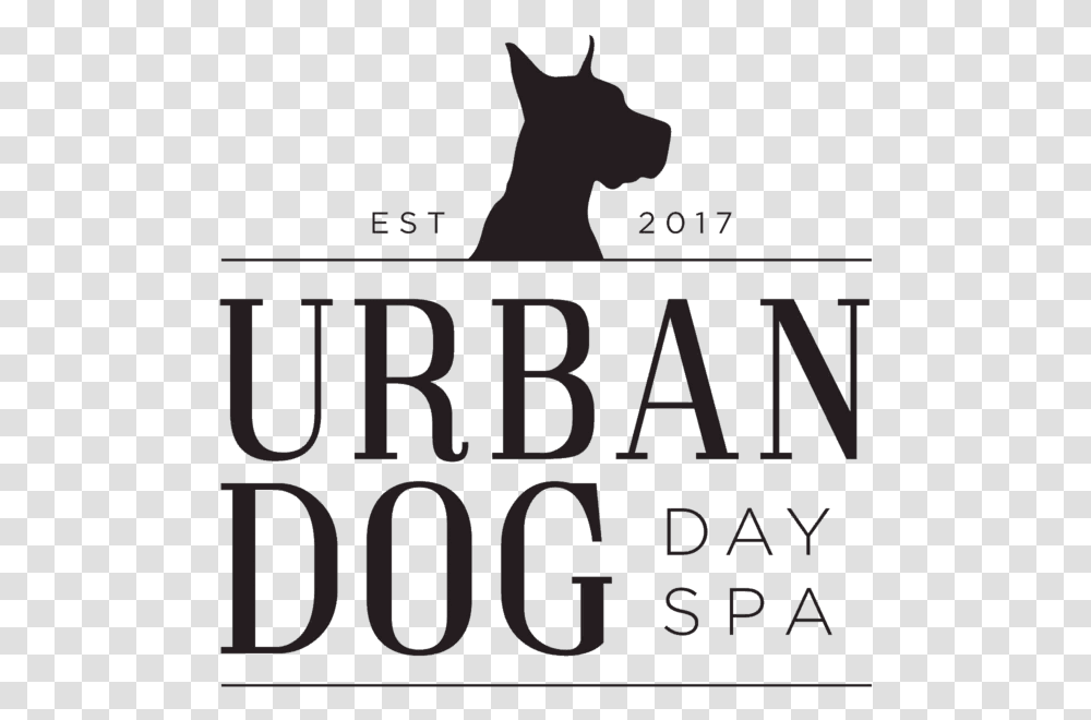 Urban Dog Day Spa Logo Dog Day Spa, Alphabet, Word, Mammal Transparent Png
