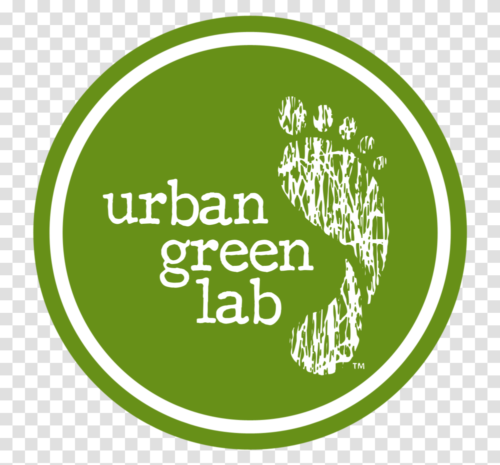 Urban Green Lab Circle Logo, Label, Text, Tennis Ball, Symbol Transparent Png