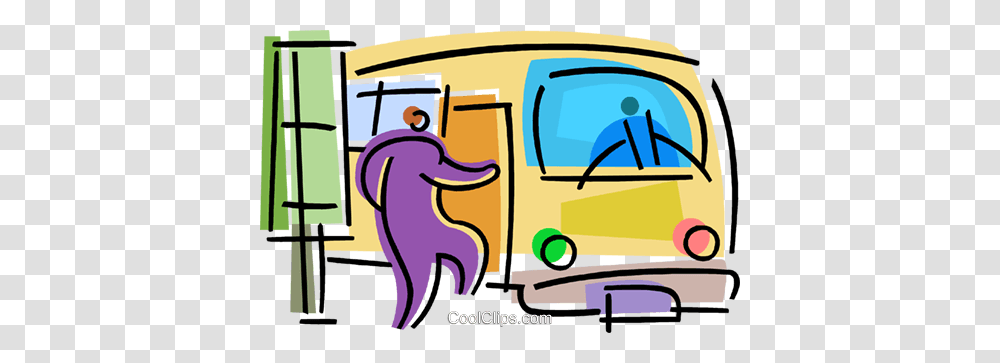 Urban Transportation Royalty Free Vector Clip Art Illustration, Van, Vehicle, Moving Van, Caravan Transparent Png