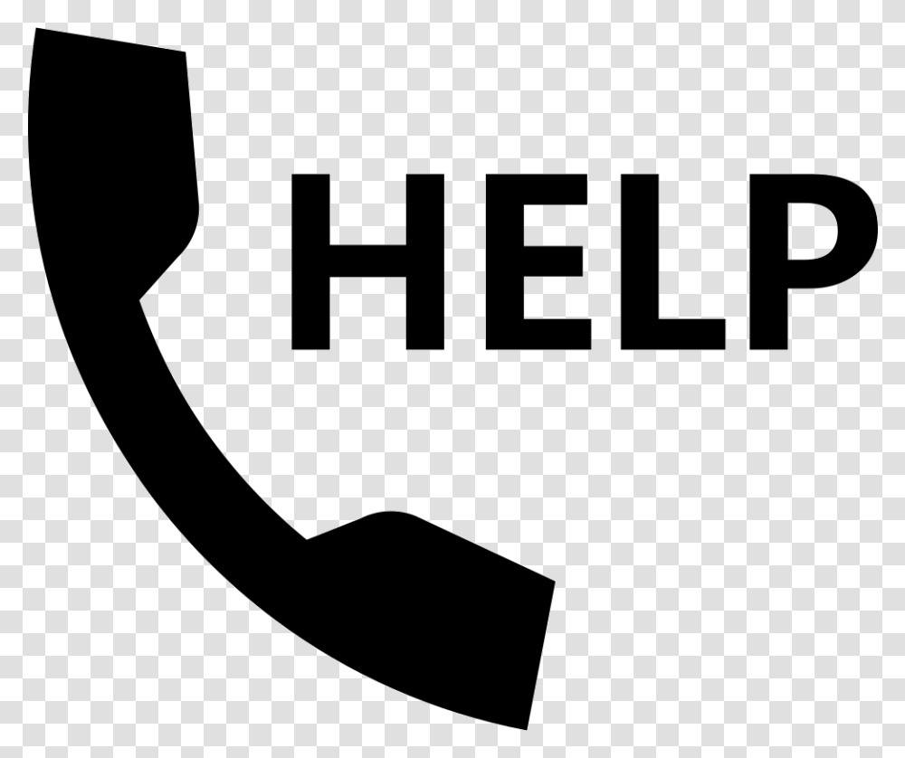 Urgent Call Symbol Call For Help, Hook, Stencil Transparent Png
