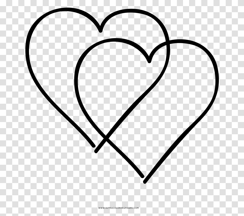 Urgent Double Heart Coloring Pages, Gray, World Of Warcraft Transparent Png