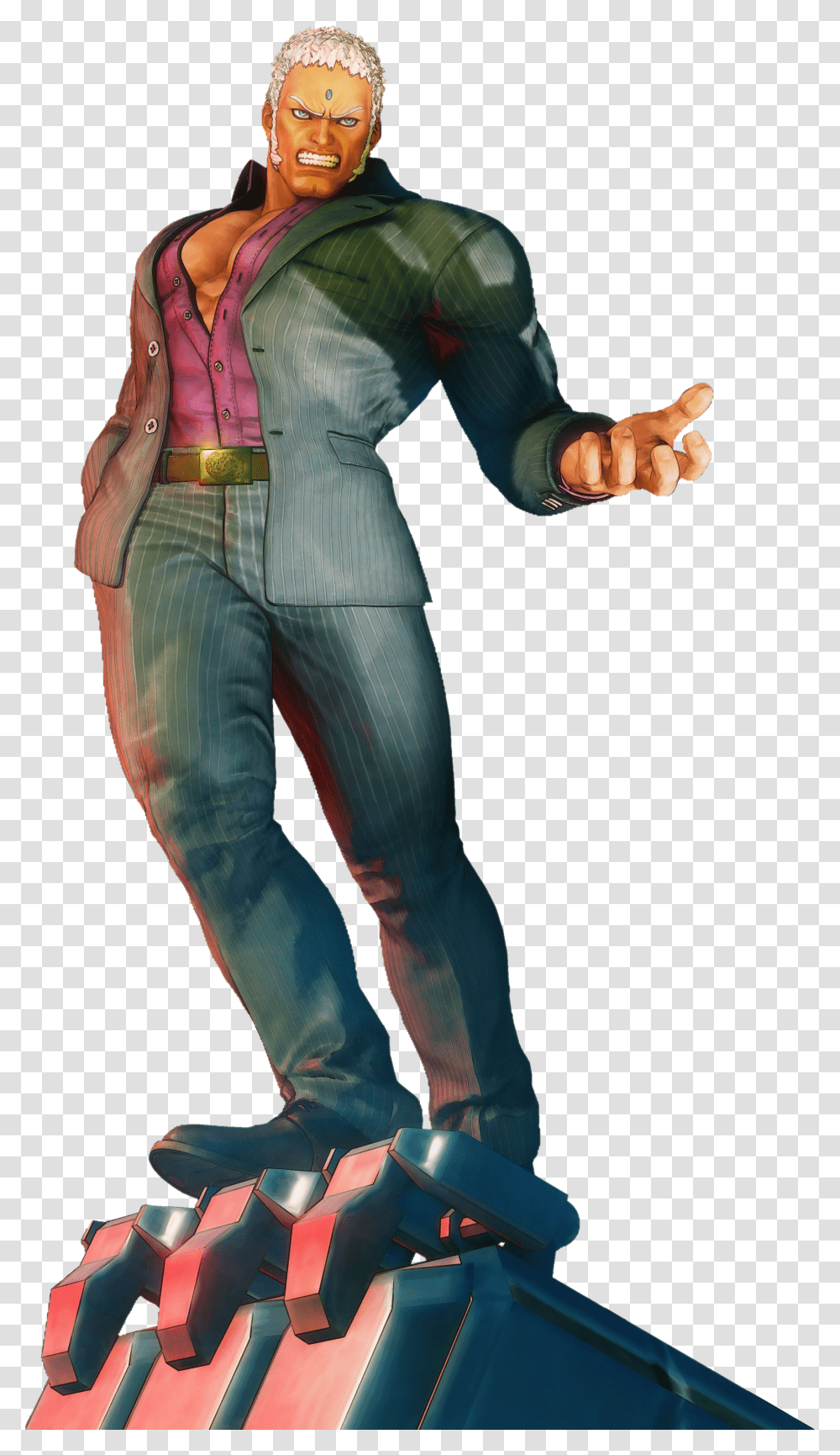 Urien Street Fighter, Person, Suit, Overcoat Transparent Png