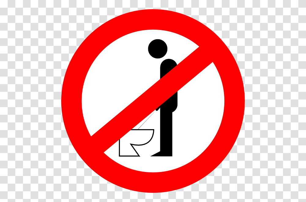 Urinating While Standing Is Forbidden Clip Art, Road Sign, Stopsign Transparent Png