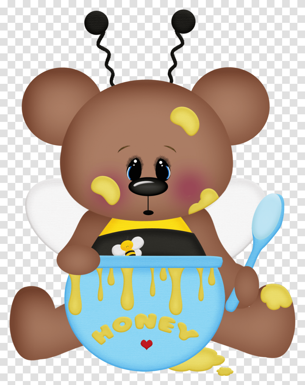 Ursinha Na Animales Clip Art Bears, Cutlery, Spoon, Birthday Cake, Dessert Transparent Png