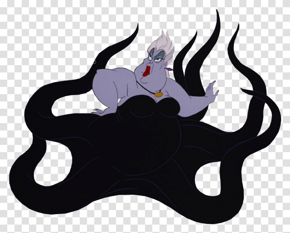 Ursula Evil Queen Villain Character Clip Art Disney Ursula Background, Dragon, Animal Transparent Png