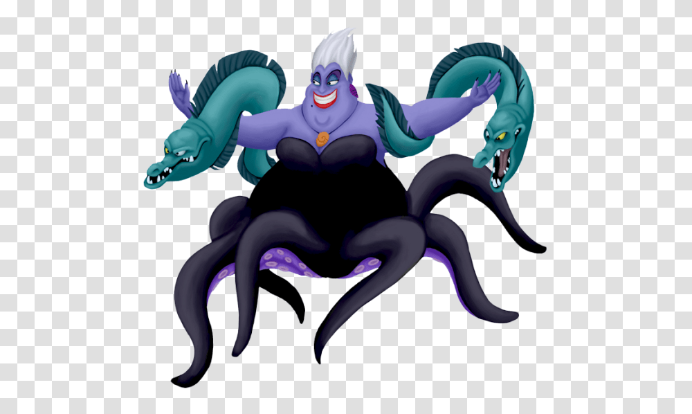 Ursula With Her Eels Adventure On The High Seas, Animal, Toy, Bird, Dragon Transparent Png