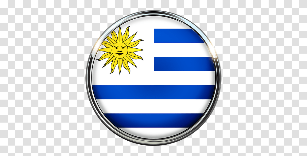 Uruguay Bandera Circulo America Sol Vera Tv Vivo Uruguay, Logo, Trademark, Badge Transparent Png