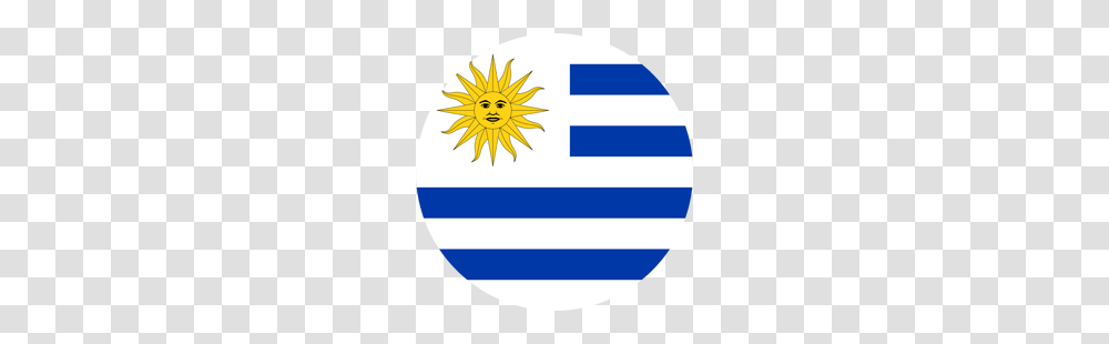 Uruguay Flag Icon, Logo, Trademark, Badge Transparent Png