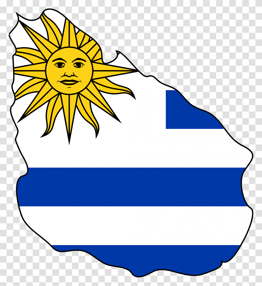 Uruguay Flag Map, Outdoors, Nature, Mountain Transparent Png