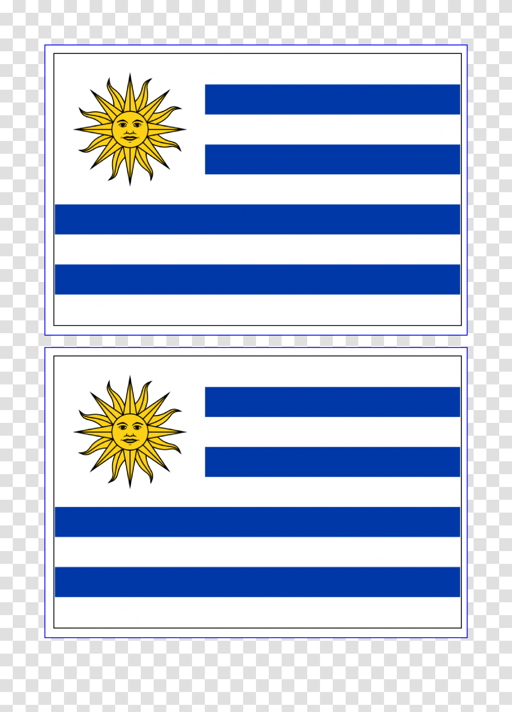 Uruguay Flag, Label, Id Cards Transparent Png
