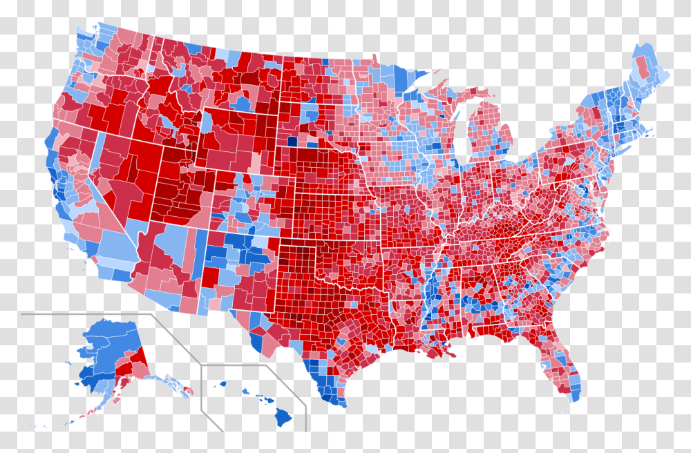 Us 2016 Election, Map, Diagram, Plot, Atlas Transparent Png