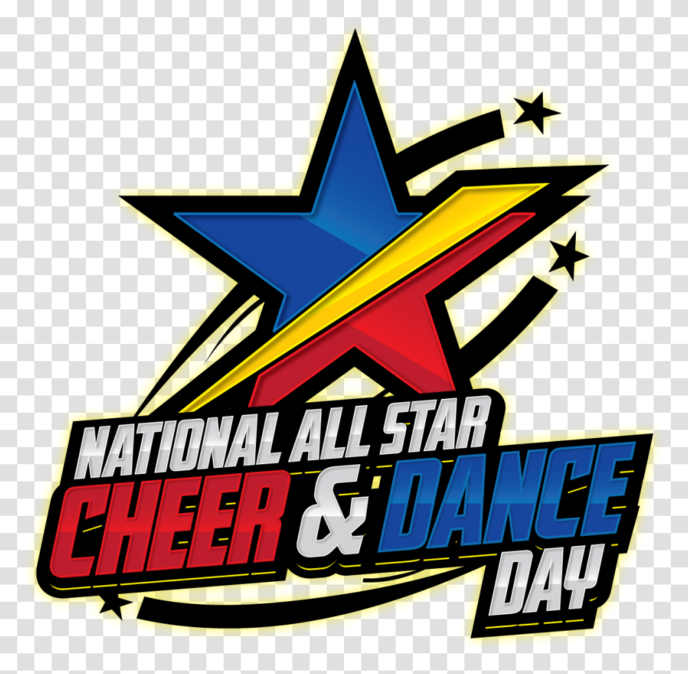 Us All Star Federation National Cheer & Dance Day Clip Art, Symbol, Star Symbol, Logo, Trademark Transparent Png