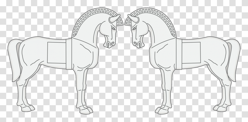 Us Army 75th Engineer Bn Dui Left And Right Sides Stallion, Architecture, Building, Arched Transparent Png