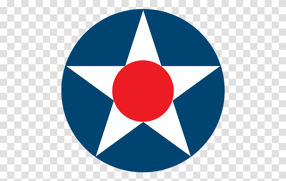 Us Army Air Force Roundel, Star Symbol, Balloon, Flag Transparent Png