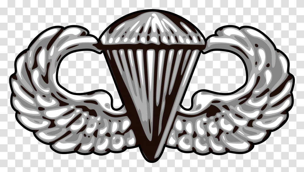 Us Army Airborne Basic Parachutist Badge Vector Us Army Parachutist Badge, Sweets, Food, Pottery, Coffee Cup Transparent Png