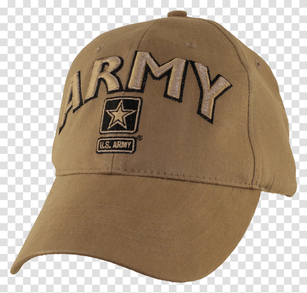 Us Army Cap Star Logo Cotton Coyote Baseball Cap, Hat, Clothing, Apparel, Khaki Transparent Png