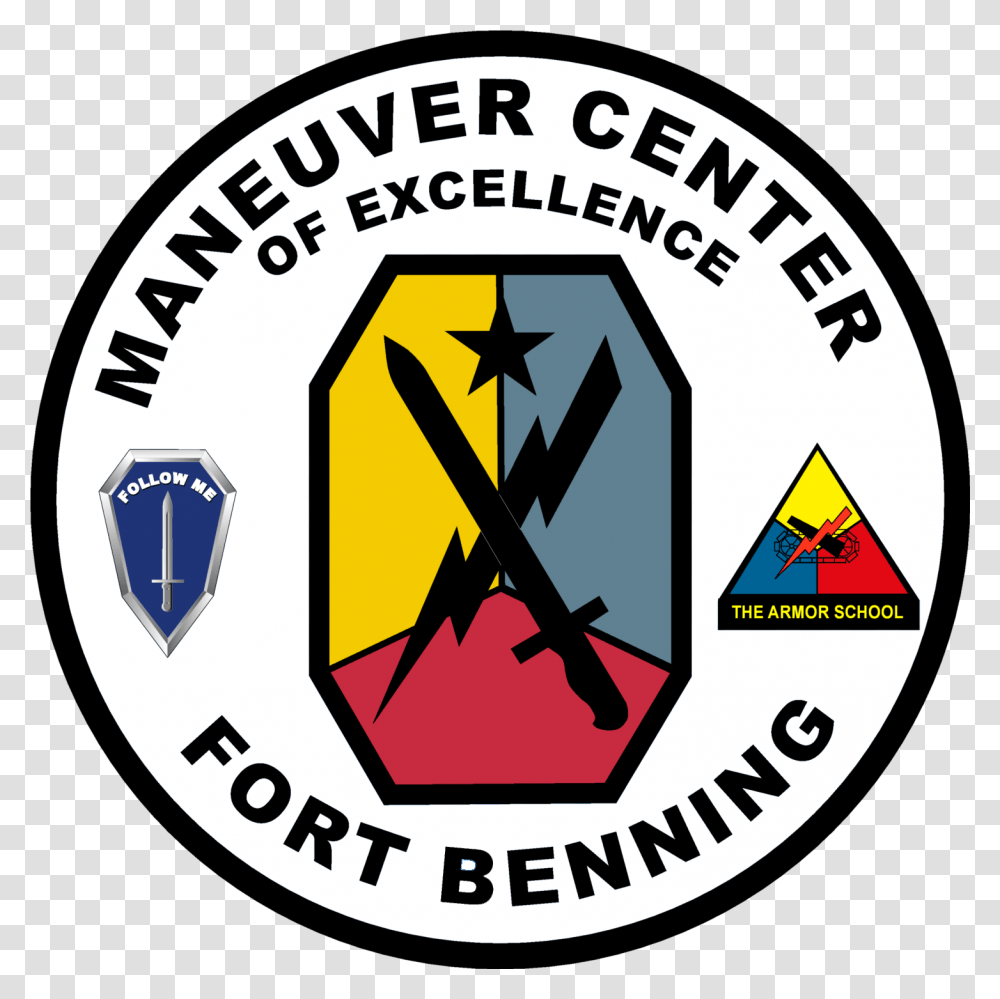 Us Army Fort Benning Maneuver Center Of Excellence, Logo, Trademark, Badge Transparent Png