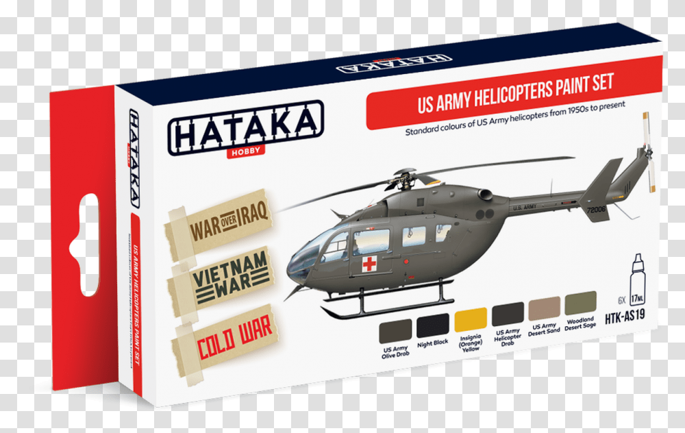 Us Army Helicopter 1950s Present Paint Set 17ml Bottles Mirage 2000 Fs Colors, Aircraft, Vehicle, Transportation Transparent Png