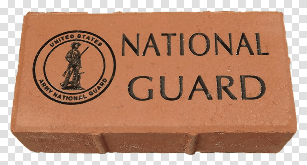 Us Army National Guard 4x8 Brick With Logo Signage, Person, Human, Text, Box Transparent Png