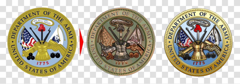 Us Army Seal, Emblem, Logo, Trademark Transparent Png