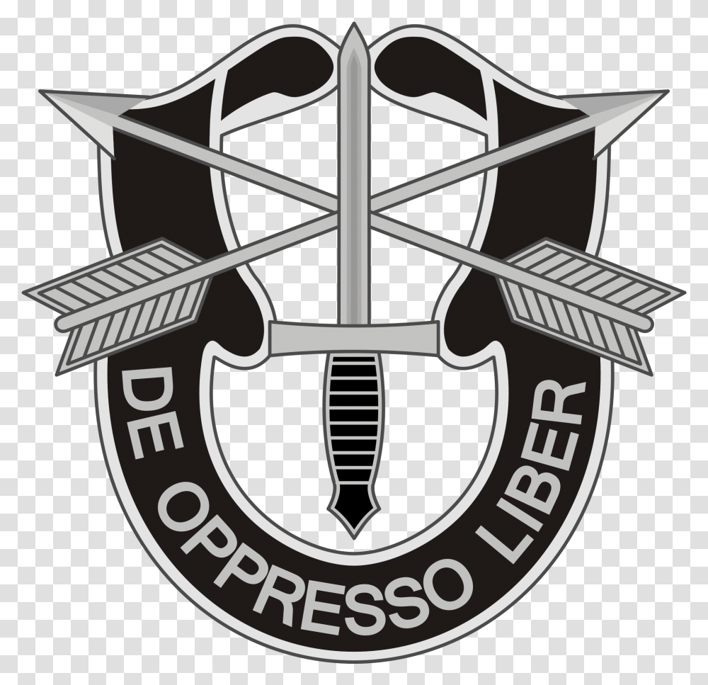 Us Army Special Forces Crest, Emblem, Logo, Trademark Transparent Png