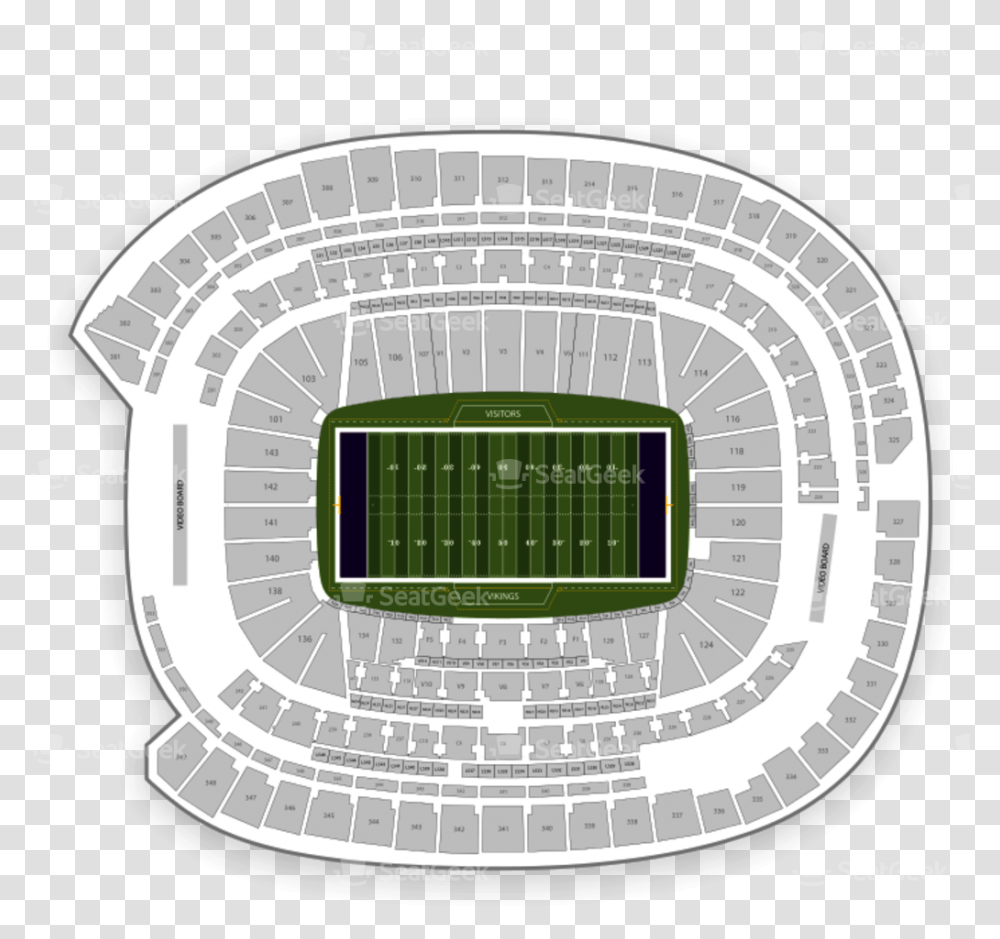 Us Bank Stadium Section, Building, Field, Arena, Clock Tower Transparent Png
