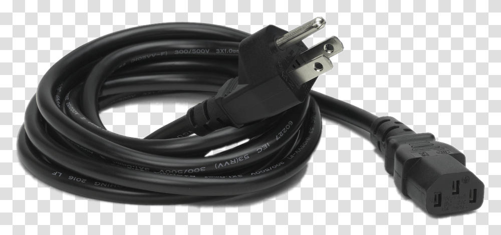 Us Black Extension Cord Extension Cord, Adapter, Cable, Plug, Sink Faucet Transparent Png
